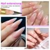 Clear Nail Enhancer Rectangular Horseshoe Shape For Long Gel Polish Application Home Salon