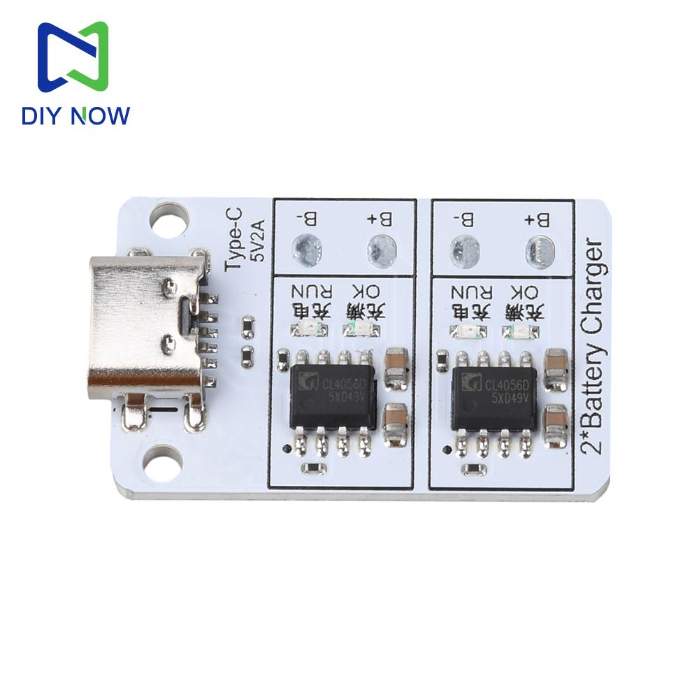 DC 5V 1S 1A Dual-Channel Lithium Battery Charging Module for 18650 Lithium-ion Batteries 3.7V/4.2V Bidirectional Battery Charger