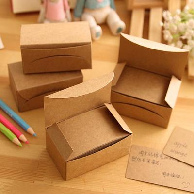 100pcs Double-sided Blank Kraft Paper Business Cards Word Card Message Card DIY Gift Card New Year