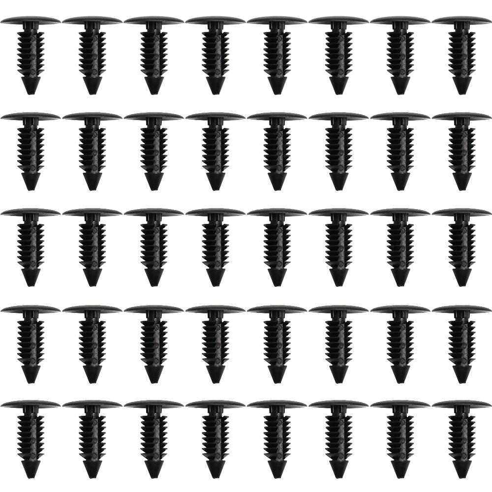 10/20/30/40/50/100Pcs 8MM Car Fastener Clip Plastic Bumper Fender Clip Screw Auto Roof Tailgate Lining Rivet Retainer For Toyota