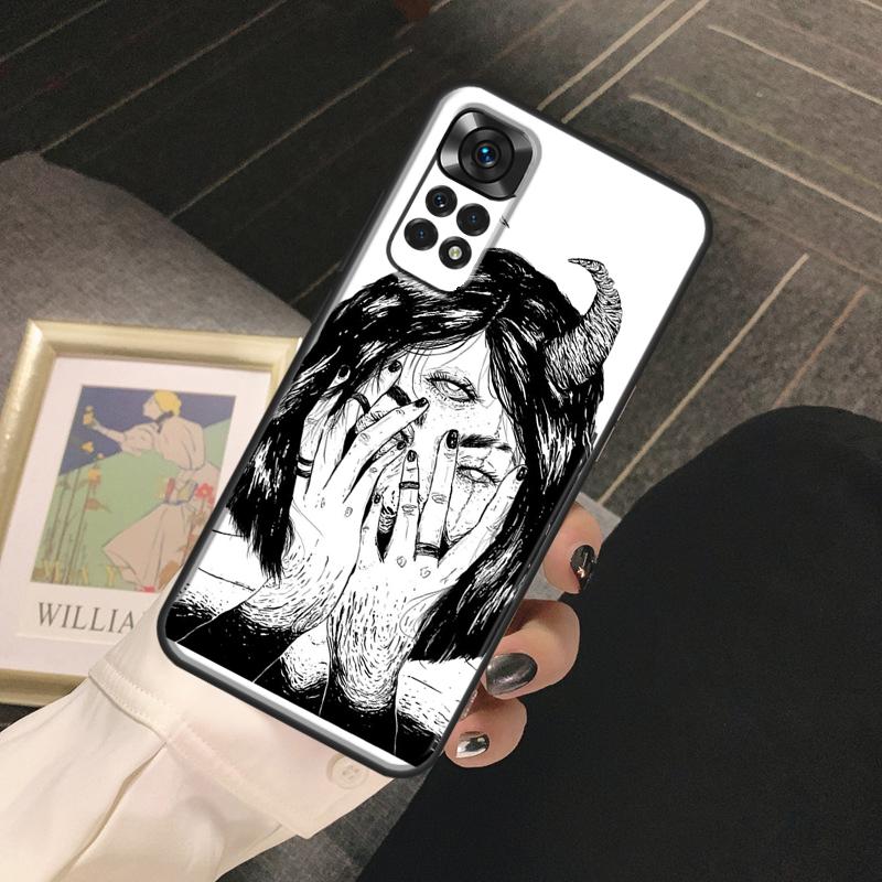 Aesthetic Devil Woman Bad Girl Funda For Xiaomi Redmi Note 14 Pro 9 10 11 12 13 Pro 10S 11S 12S Redmi 13C 10C 12C 14C Case