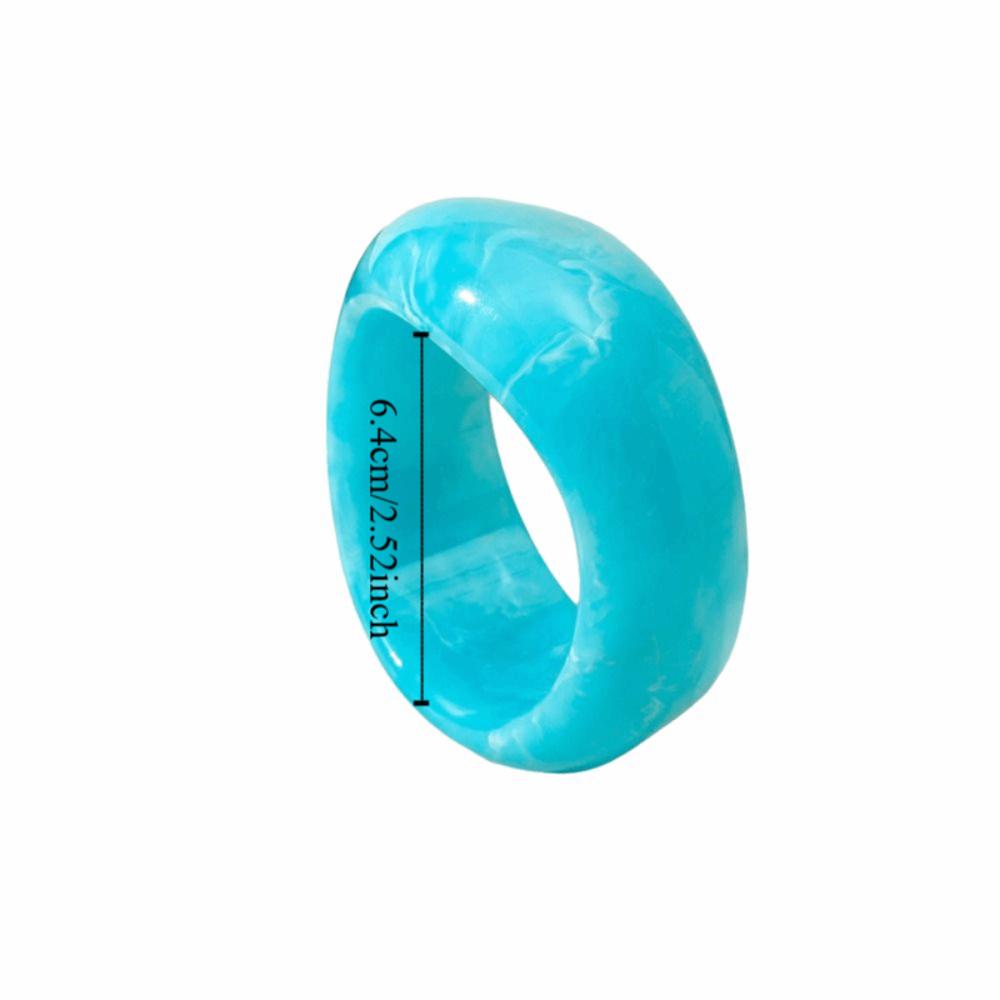 Minority Design Irregular Wide Bracelet Dopamine Geometric Hand Ring Simple Acrylic Bangle  Women