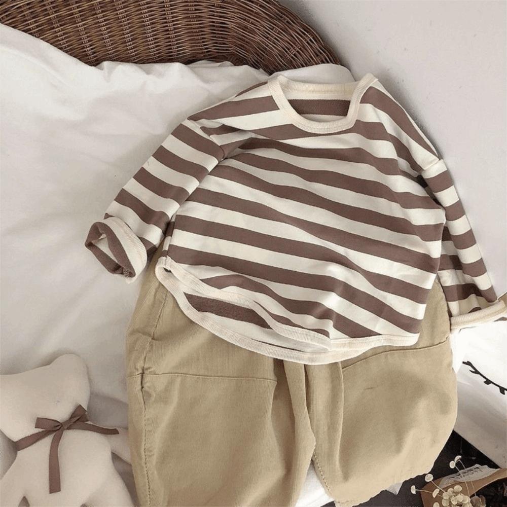 Loose Boy Girl Clothes 6M-3Y Baby Long Sleeve Soft Korean Style Kids Shirt Toddler