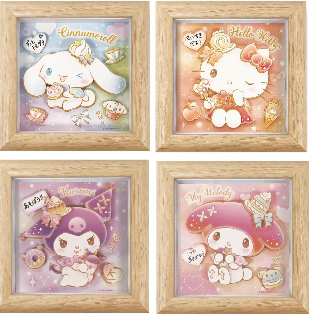 Nobu Company Magical Picture Glitter Set of 4 (My Melody/Hello Kitty/Cinnamoroll/Kuromi) MM1113-SET