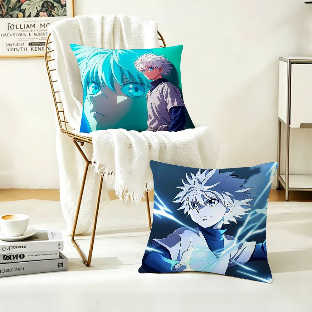 COOL K-Killua Zoldyck H-Hunter X Hunter Pillow Case Pattern Printed Pillowcase For Living Room Sofa Cushion Cover
