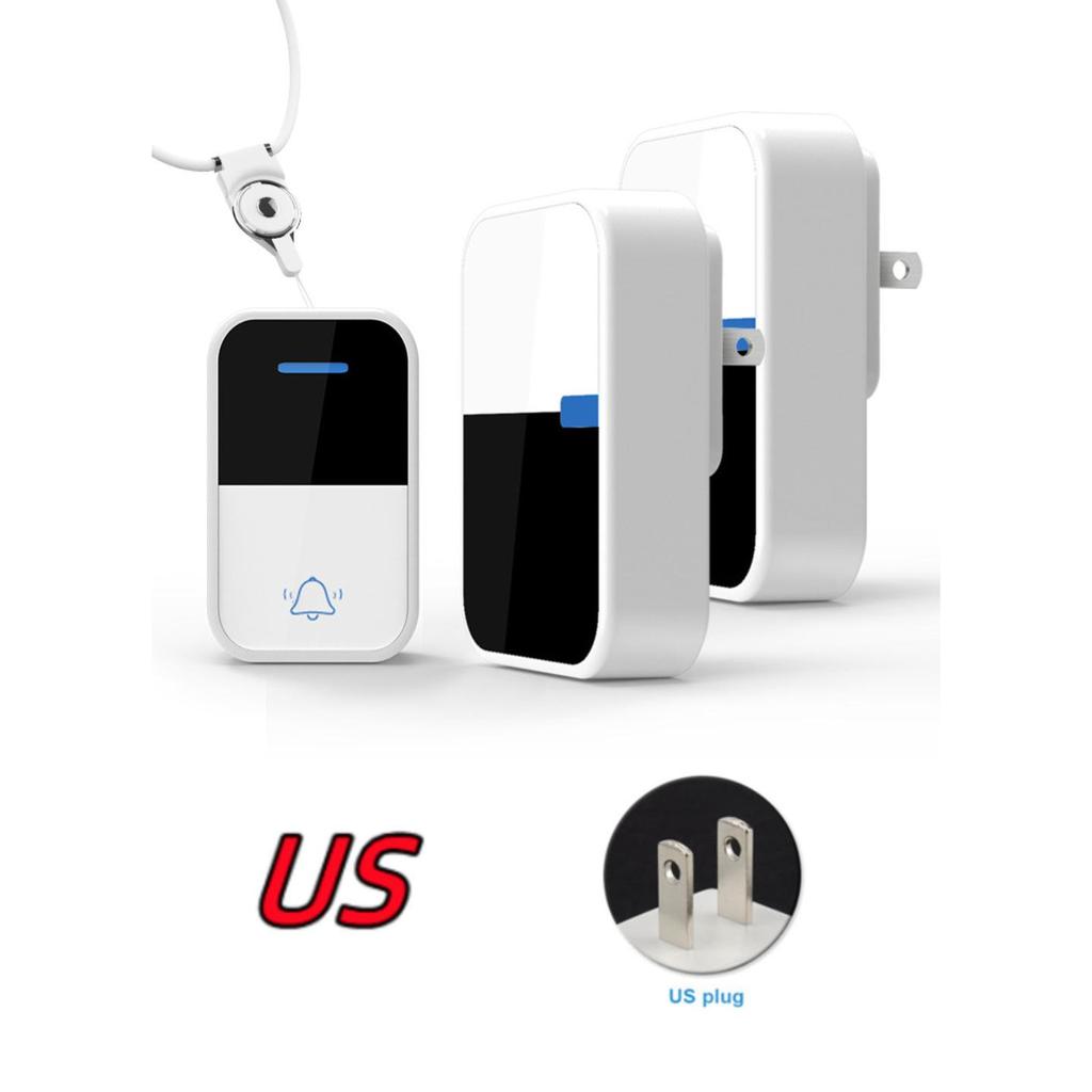 IP44 Waterproof Long-Range Wireless Call Button for Seniors with High Volume Doorbell