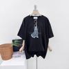 Mizqz Classic Puppy PrinTing Oversized Long T shirT 3col