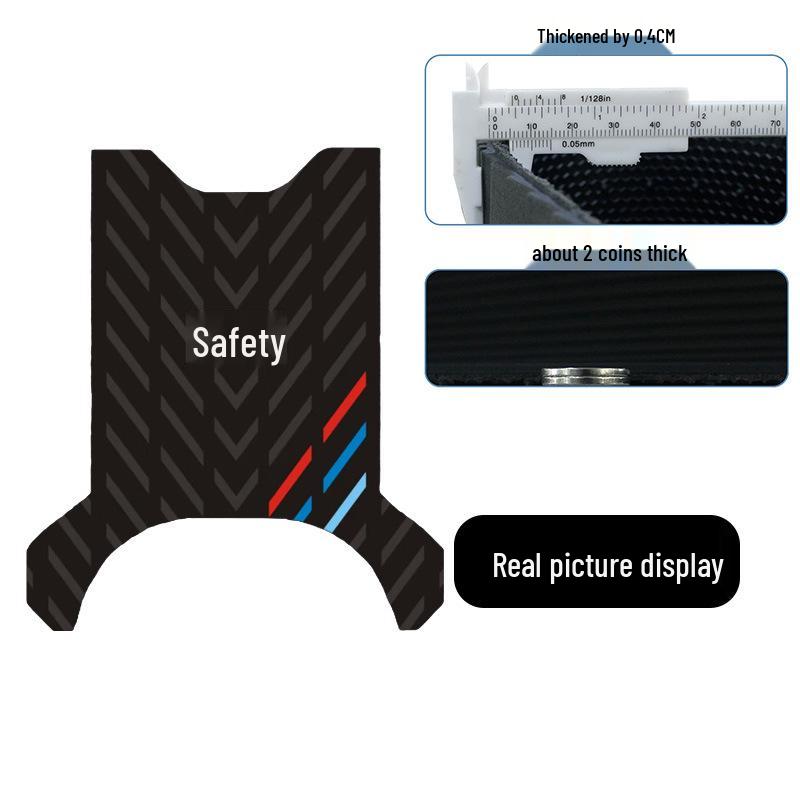 Luyuan F25 Electric Bicycle/Scooter Anti-Slip Waterproof Rubber Foot Mat