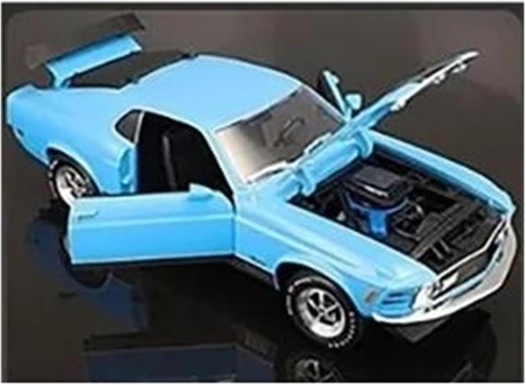 Maisto 1970 Mustang Mach Blue MAISTO scale diecast model car Ford Mustang Mach 1 Vintage car / 1/18