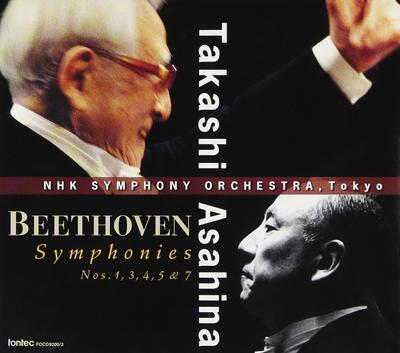 CD TAKASHI ASAHINA; NHK SYMPHONY ORCHE - Beethoven: Symphonies: Nos. 1, 3, 4 FOCD92002 Japan ObiClassical Used