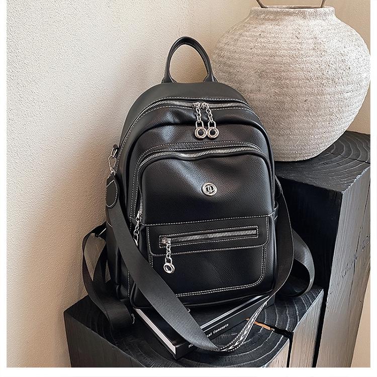 Summer New Women's Large-capacity Backpack Trendy Travel Shoulder Backpack Large-capacity Backpack