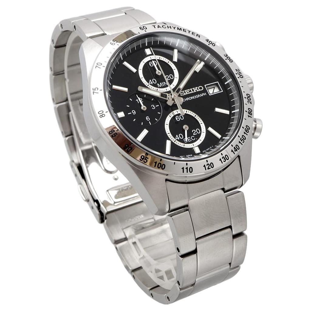 SEIKO Zweiter Chronograph Quarz Schwarz 1/5 Uhr, Herren, SBTR005,