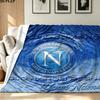 1PC SSC Napoli Custom Name Patterned Flannel Blanket Suitable For All Seasons for Home Decor Warmth and Comfort Gifts Holiday Present