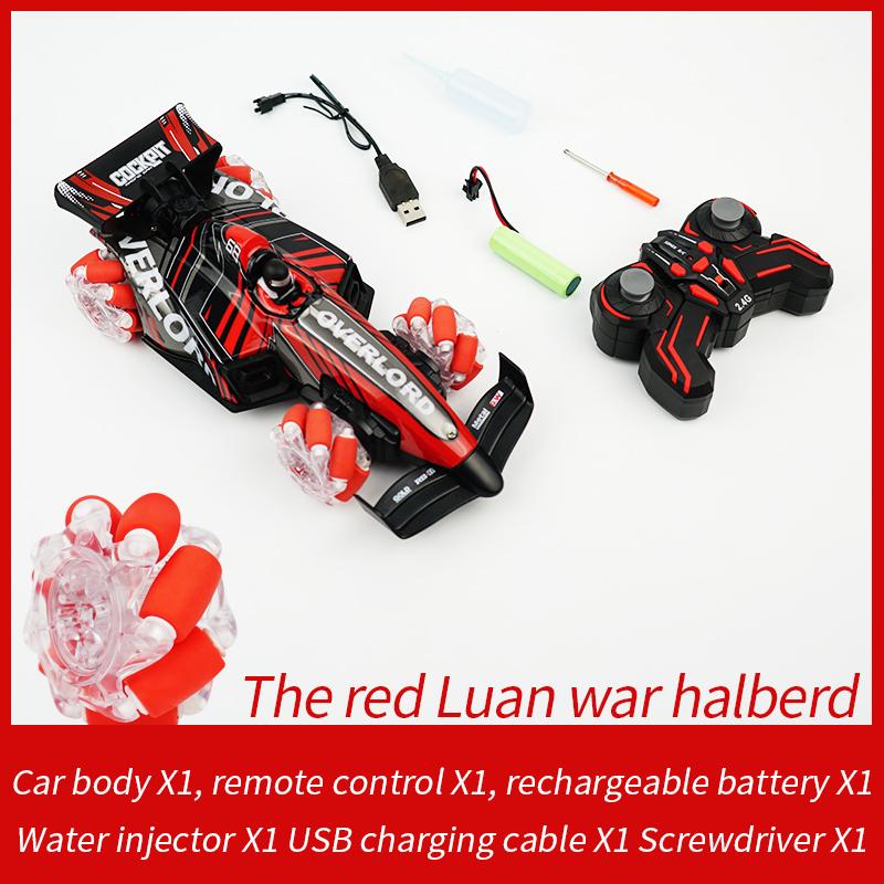 Remote Control Car Stunt Spray Toy 4WD  Race Car RC Vehicles F1 Gift for Kids красный