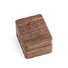 Elegant Solid Wood Jewelry Box: Three-Slot Wedding Ring & Earring Storage