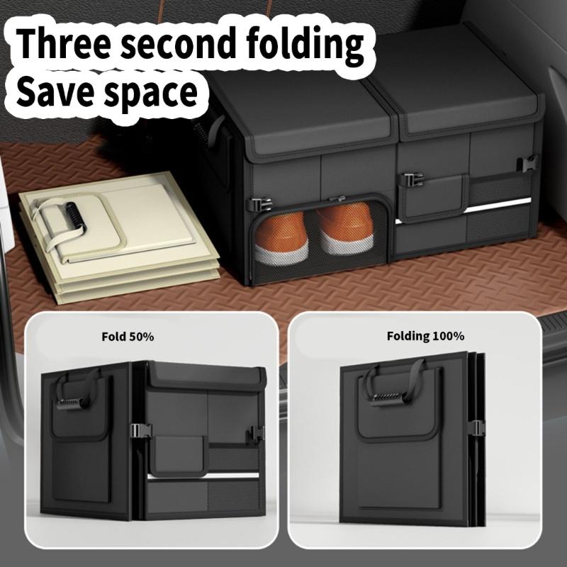 Car Organizers Foldable Storage Bin Trunk Organizers Glove Compartment Box for Efficient Space Saving and Organization