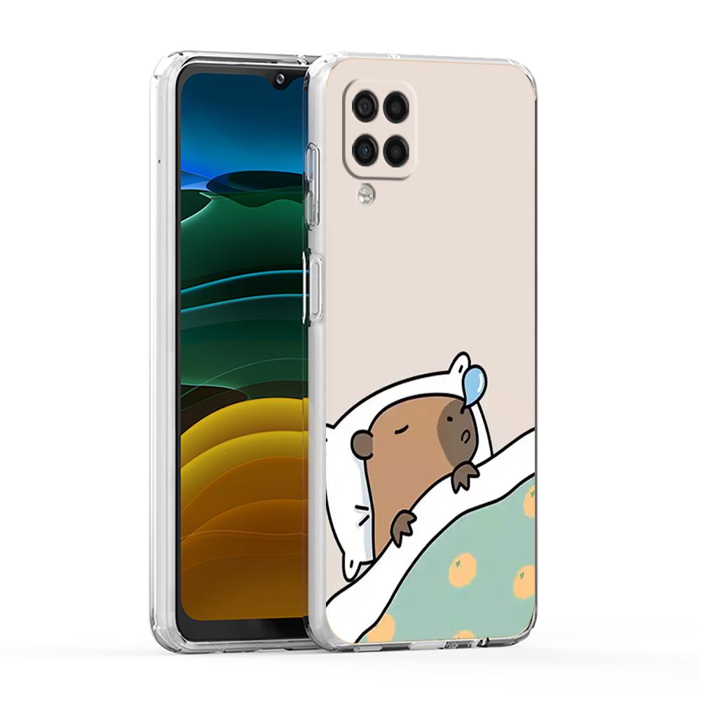Cute Capybara Phone Case For Samsung Galaxy A13 A33 A35 A55 A73 A53 A23 A51 A71 A21S A12 A31 A41 A05s A03S A15 A25 A32 5G Cover