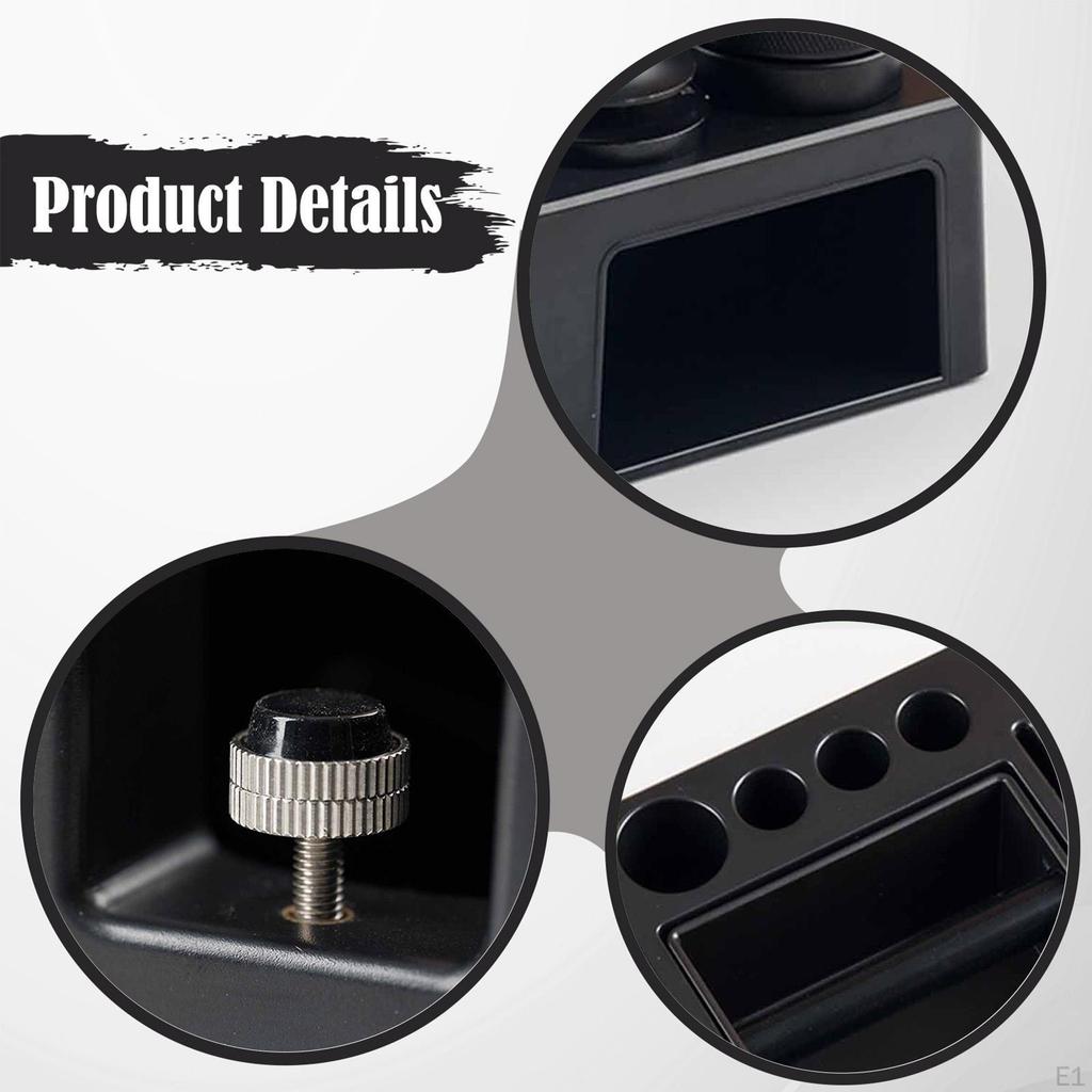 Espresso Tamping Station,Coffee Portafilter Holder Removable Knock Box Organizer for