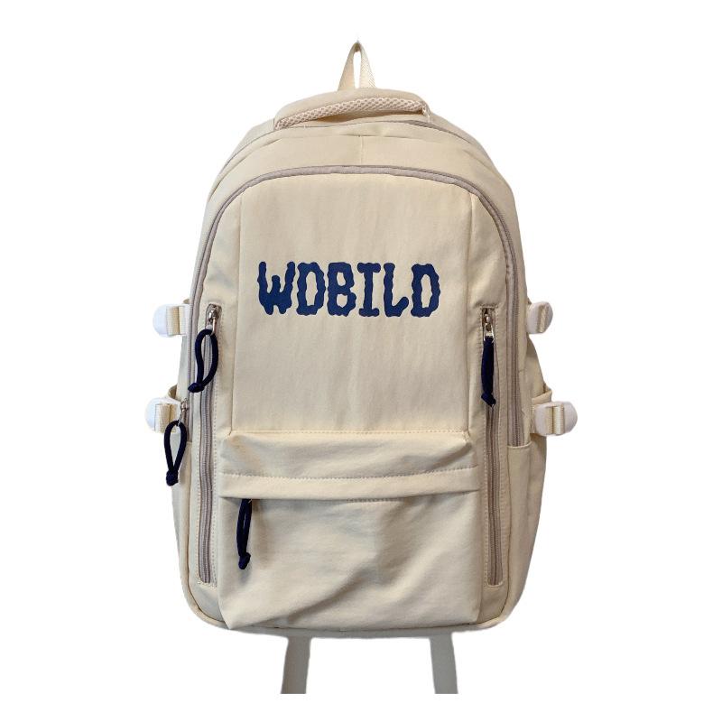 Schoolbag1011 School Bag Junior High School Student Japanese Retro Large Capacity Casual Junior High School Student Backpack Lightweight Versatile