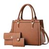New Spliced Pressed Flower Bag Three-piece Set of High Appearance Level Macaron Shoulder Bag Crossbody Bag Send Mother Bag