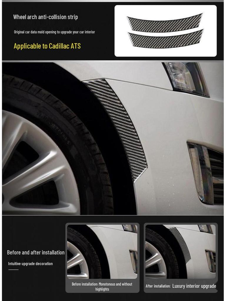Cadillac ATSL Kohlefaser Interieurverkleidung: Konsole, Schalthebel, Luftauslass-Aufkleber