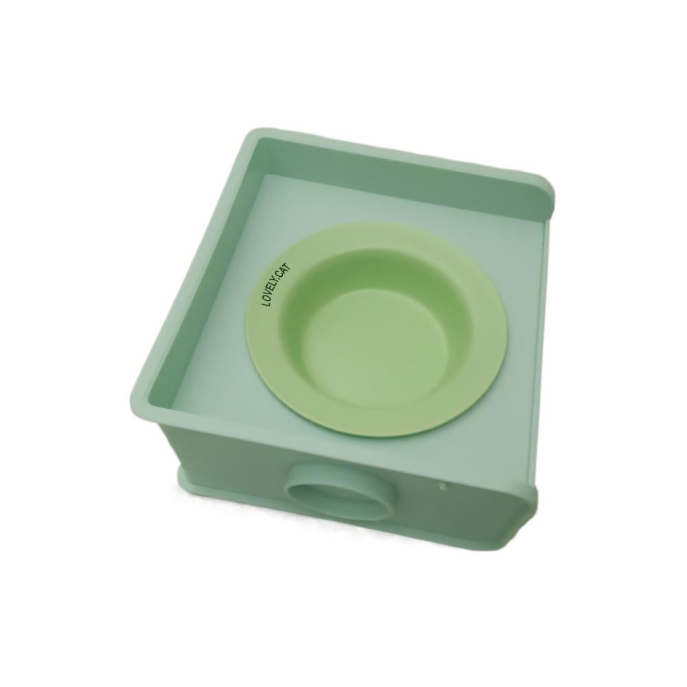 Ceramic Basin Spill-proof Pet Bowl Set ABS Holder Pet Dog Bowl Holder Dog Food Bowl Stand Water