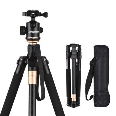 Andoer Q999 158cm/62in Portable Photography Tripod Monopod Stand Aluminum Alloy Panorama Ball