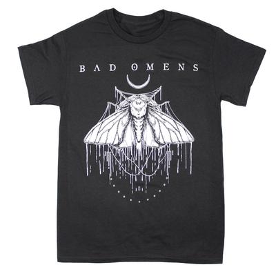 Men's Bad Omens Moth T-Shirt Mens Womens Tees Top  Black