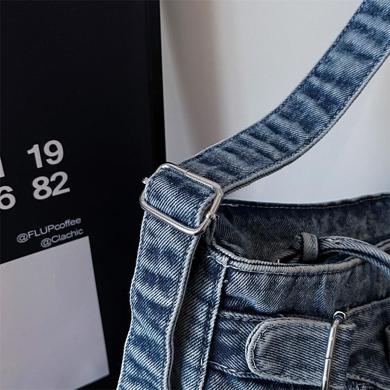 Borsa Tote in Denim da Donna Borsa Grande Capacità Borsa a Spalla Borsa a Tracolla