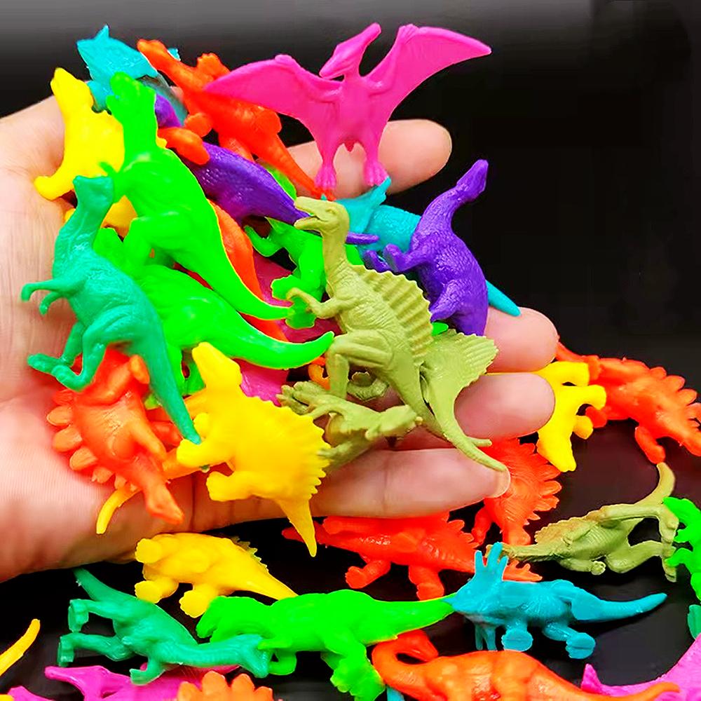 20/50/100Pcs 13 Styles Mini Colorful Dinosaur Toys for Kids Birthday Party Favor Piñata Filler Carnival Party Rewards Gift Pack