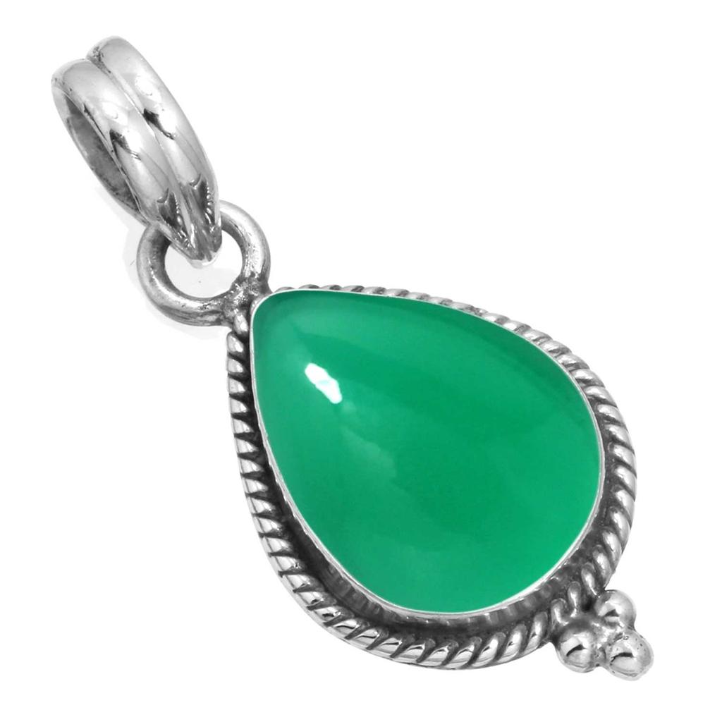 925 Sterling Silver Pendant Women Gemstone Handmade Jewelry Wedding Gift Amber Amethyst Black Onyx Carnelian Garnet Quartz Green Onyx Gold Stone