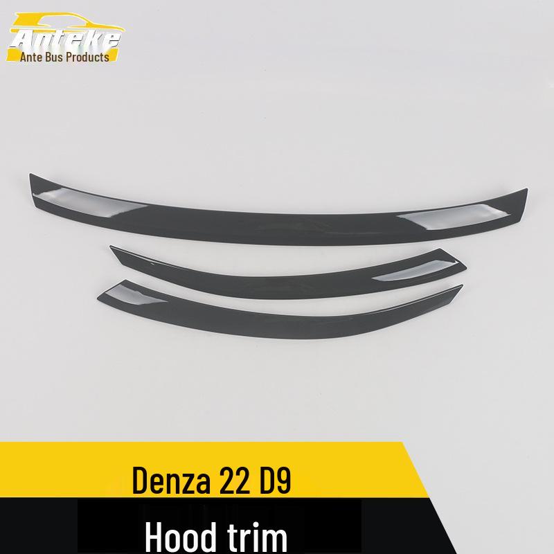 Denza 22 D9 Hood Trim Bright Anti-Scratch Grille Strip