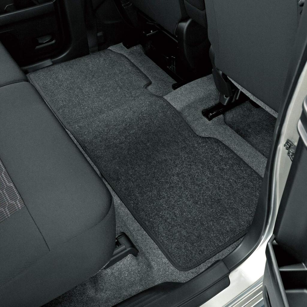 Bonform 6450-38BK Car Mat, Value Mat, Light Weight Wagon, Set of 5, Anti-slip, Heel Pad, Stopper Compatible, Black