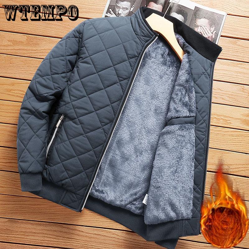 

Модная и теплая зимняя куртка с хлопковой подкладкой для мужчин со стойкой воротником, флисом и утолщенная куртка 5XL серый