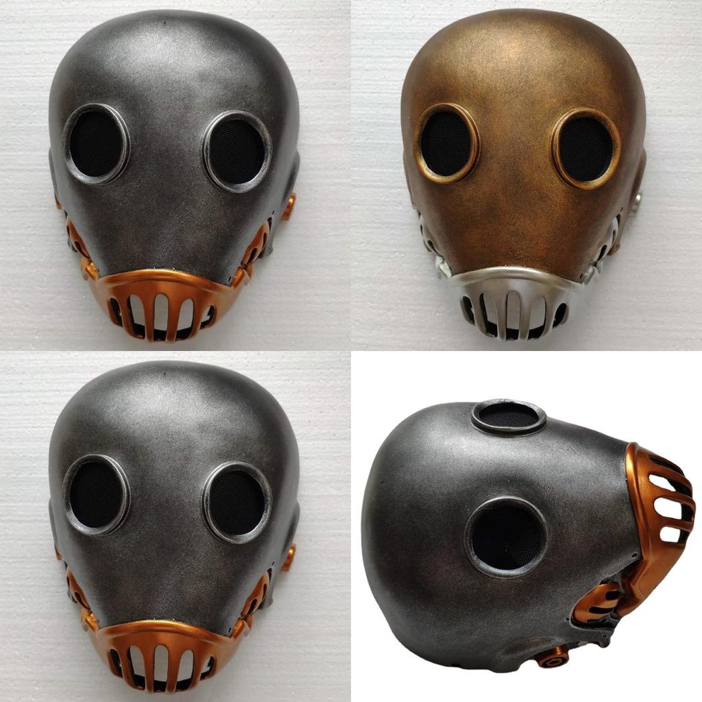 Silver And Bronze Steampunk Character Mask Premium Resin Design For Halloween Fun