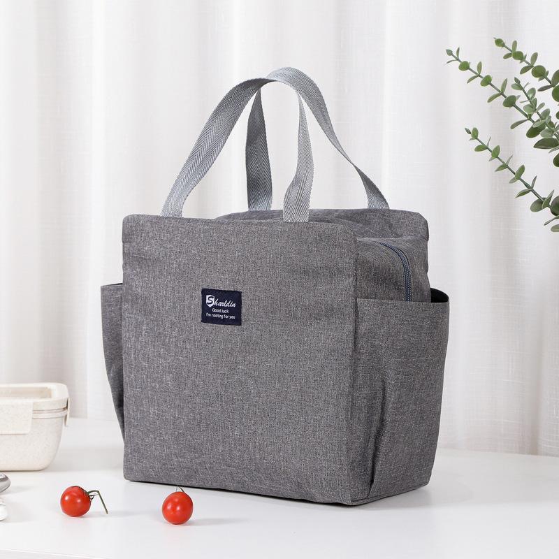 Sac à lunch isotherme grande capacité pour le bureau ou l'extérieur avec doublure épaisse en feuille d'aluminium