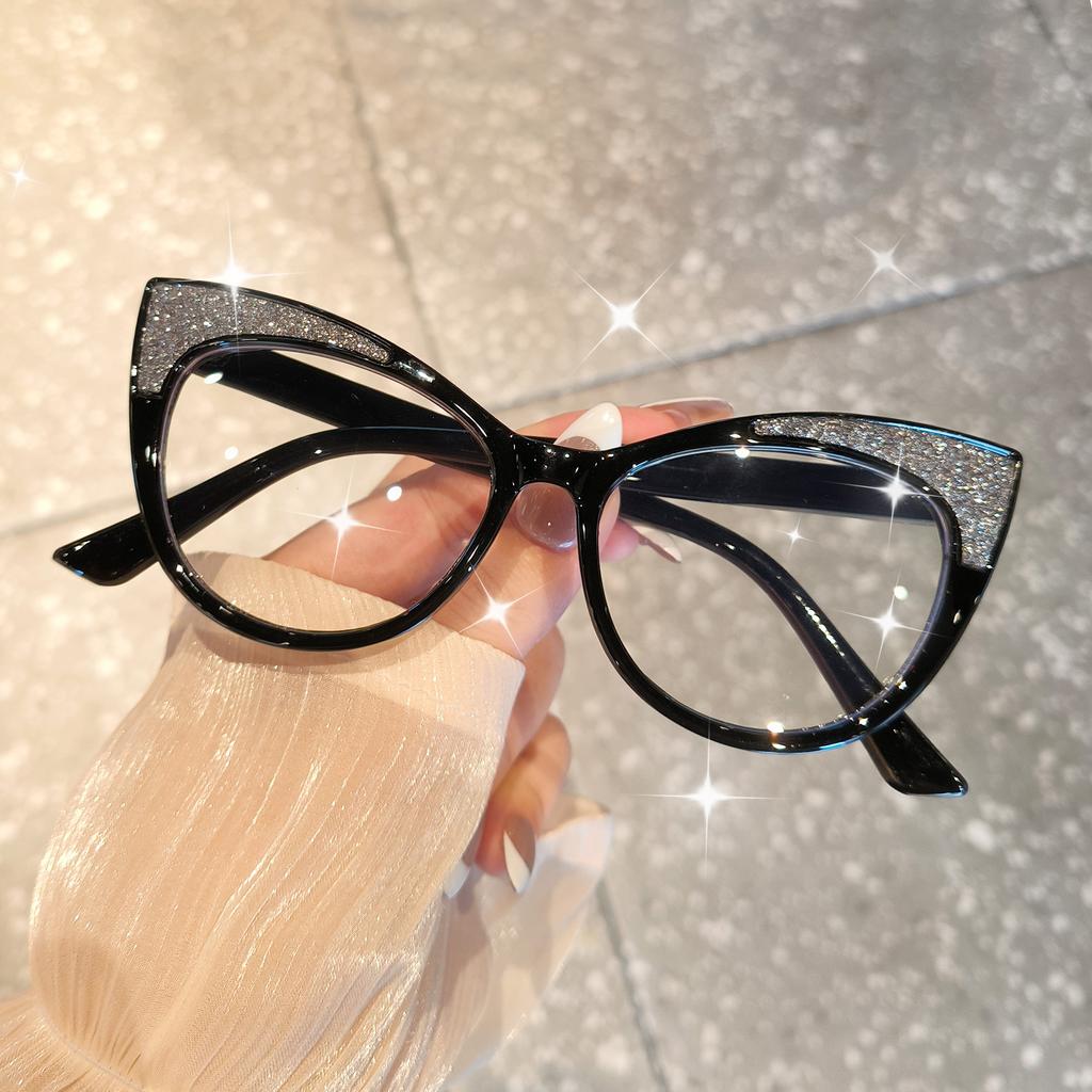 Trendy Cat Eye Glasses Frame, Suitable for Office, Web, Mobile Phone, TV Use, Perfect Gifts for Everyday Stylish Accessories