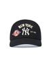 Emelbi Patch Unstructured Ball Cap Ny (Black)