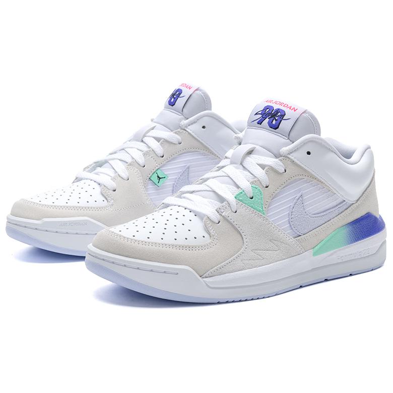 Jordan Stadium 90 Fabric Cow Split Leather Training Shoes Men Sneakers White Gray HF5756151