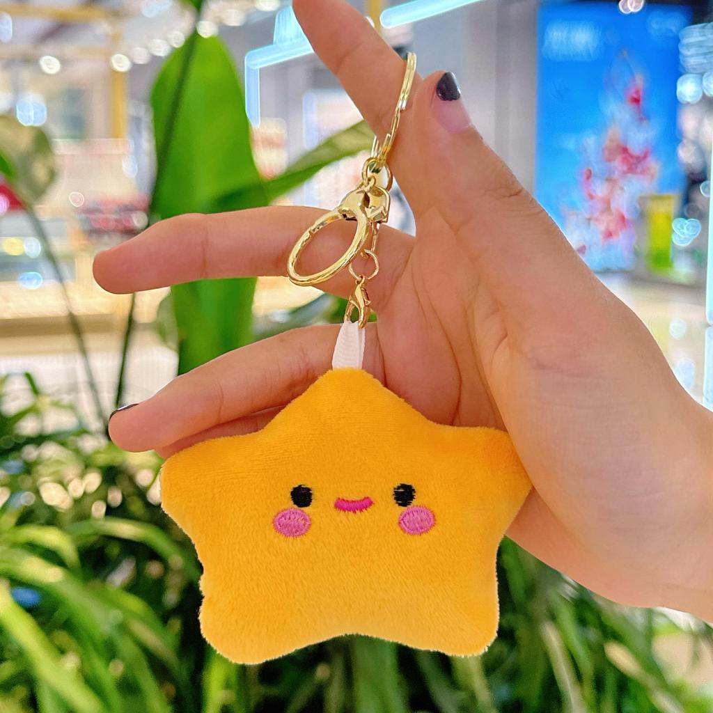 Breloc Creativ de Pluș Stea Strâmbă Pandantiv Rucsac Păpușă Jucărie Animal de Pluș