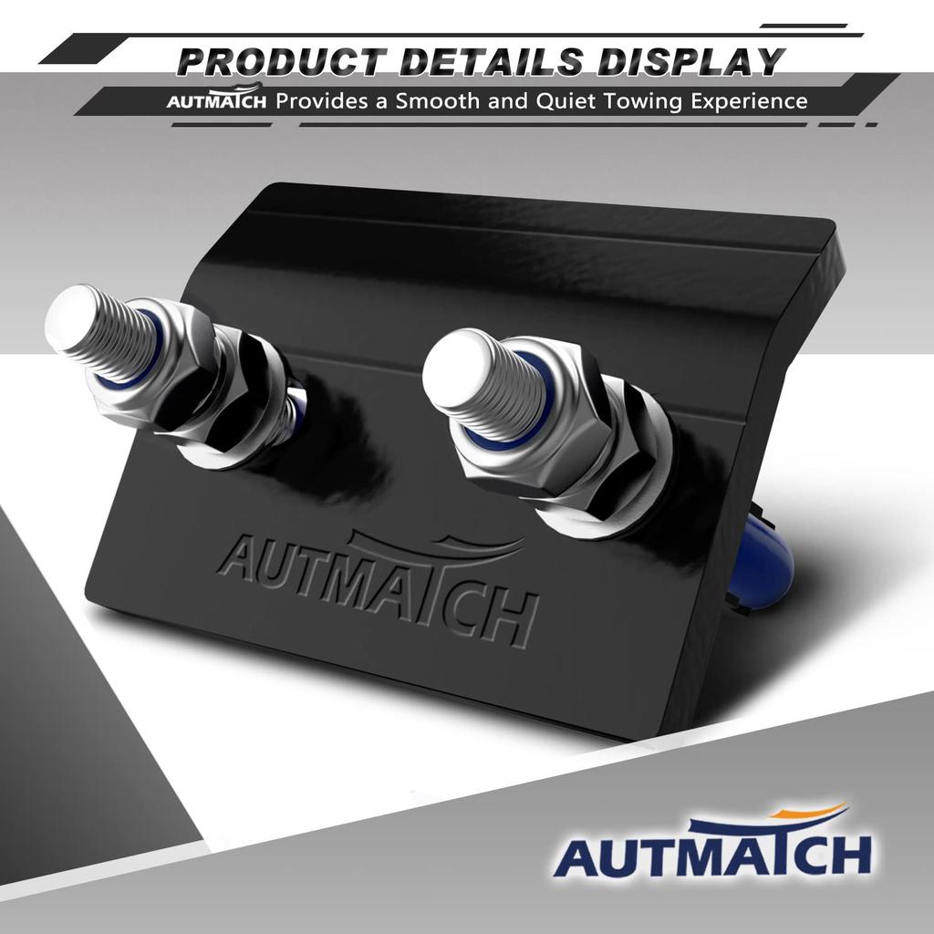 AUTMATCH Hitch Tightener Anti-Rattle Clamp, Heavy Duty Hitch Stabilizer for 1.5" and 2" Trailer