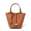 Women's Summer 2025 TOGO Cowhide Bucket Tote Bag