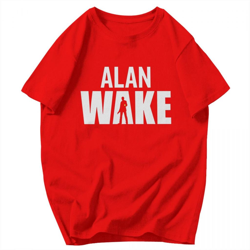 Men T Shirt Alan Wake Game Unique Y2K Graphic Customized Unisex Clothing T Shirts