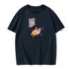 Summer Men's T-shirt Fashion Star Print Casual Fashion Short-sleeved Round Neck Cotton Solid Color European Size T-shirt