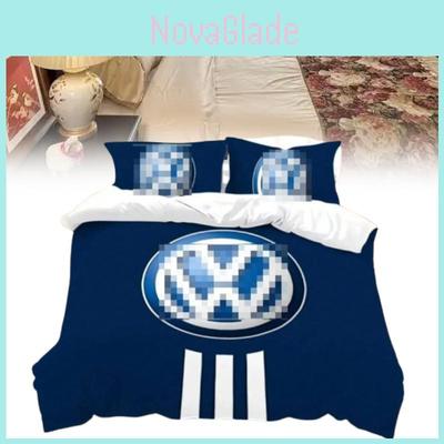 Ensemble de literie Volkswagen imprimé numériquement avec teinture réactive pour le confort de sommeil des enfants et des adolescents