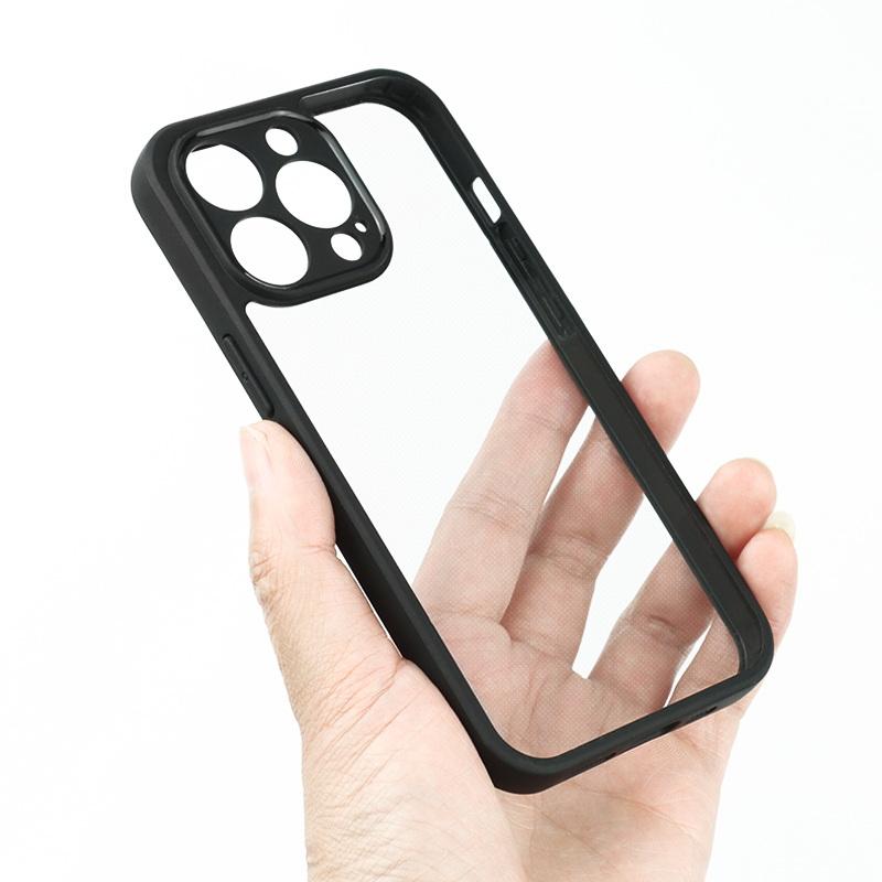 

Прозрачный чехол для телефона с черной рамкой для iPhone 15 14 13 12 Pro Max 11 Xiaomi Redmi Note 12 Samsung S24 S23 S22 Ultra A24 A14 A34 A54 Z Fold Flip 5/4