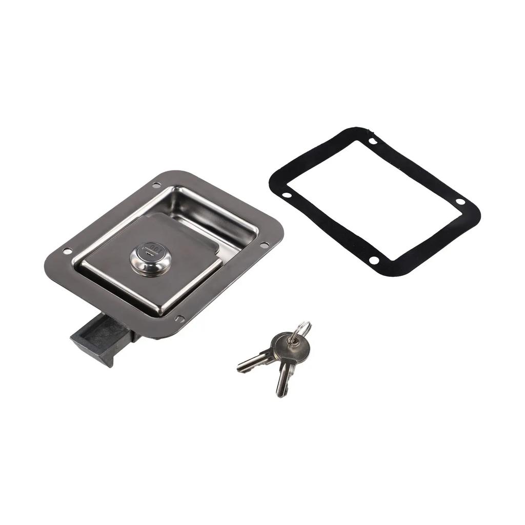 Travel Trailer Lock Stainless Steel RV Door Latch Heavy Duty Recessed Lock Toolbox Chassis Cabinet Door Lock Embedded Panel Lock
