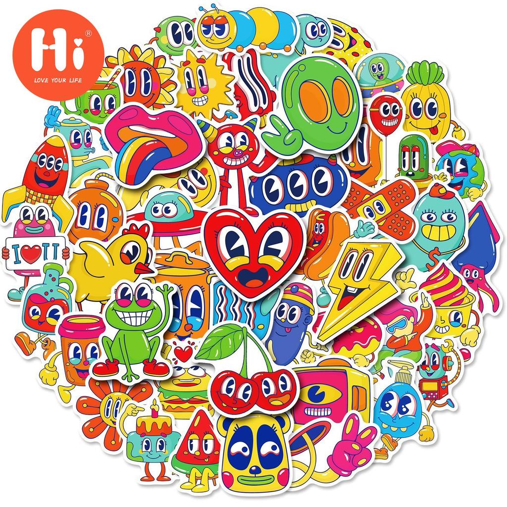 50Pcs New Stickers Cute Stickers For Kids Cup Stickers Nootbook Stickers  For Children Gift