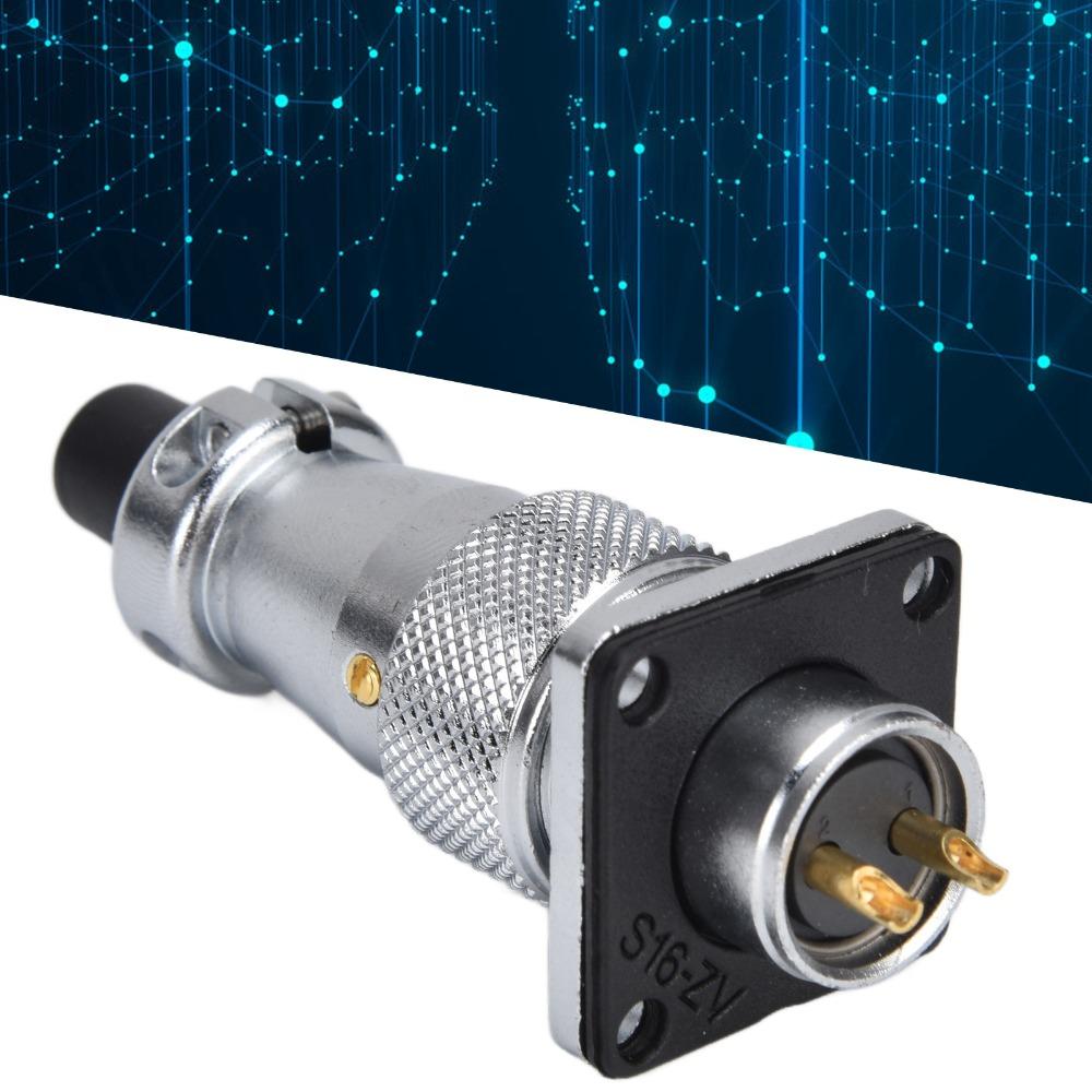 WS16 2 Pin Aviation Connector Adapter AC 500V 10A Power Connector Outdoor Applications