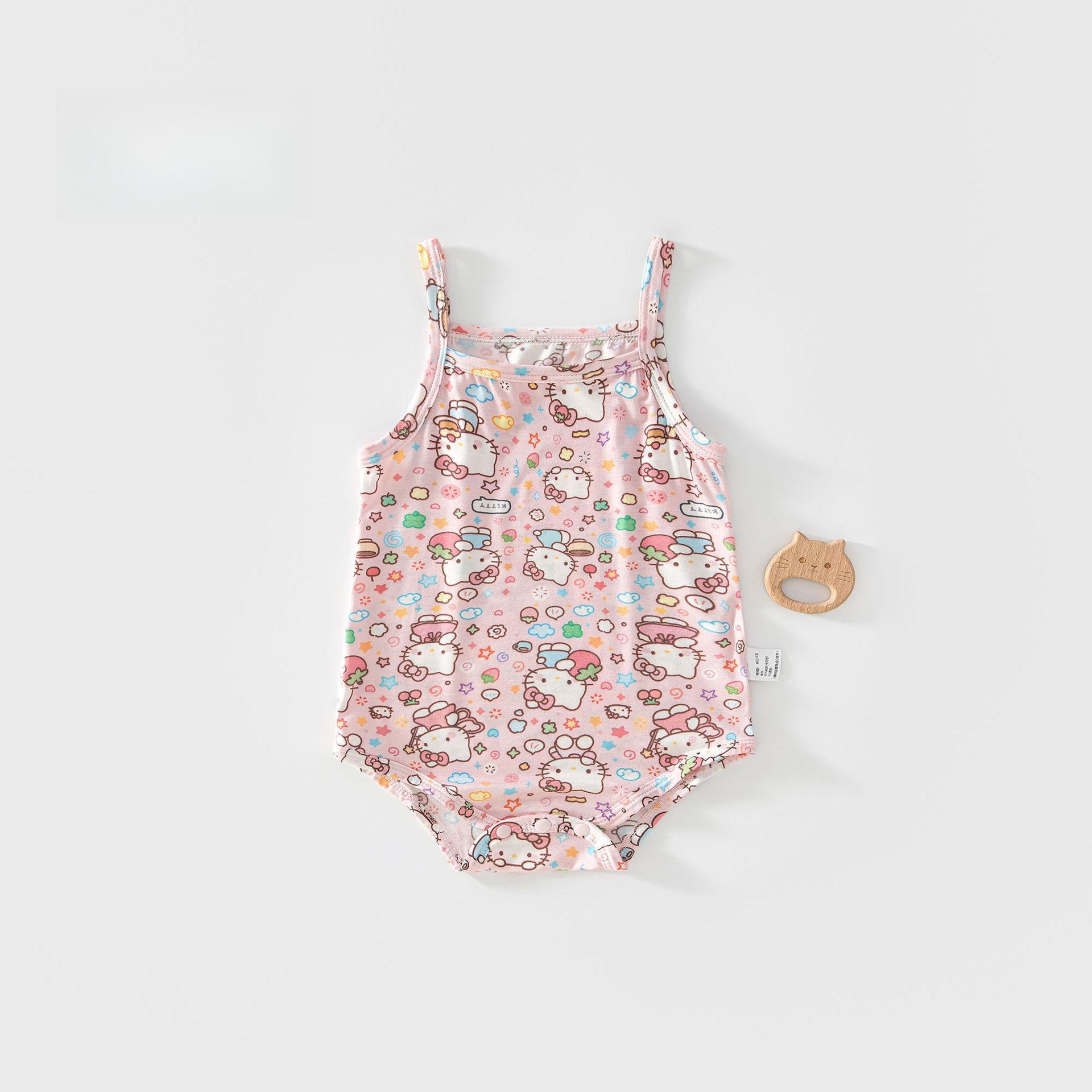 Baby Rompers: Lightweight, U-Cotton Strap, All-Over Print, Summer-Cool, Ultra-Thin, Breathable Rompers 73cm